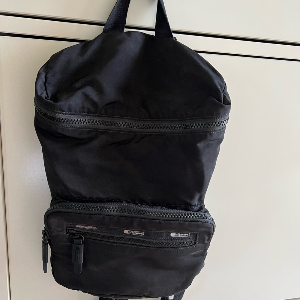 LeSportsac Black Mini Backpack